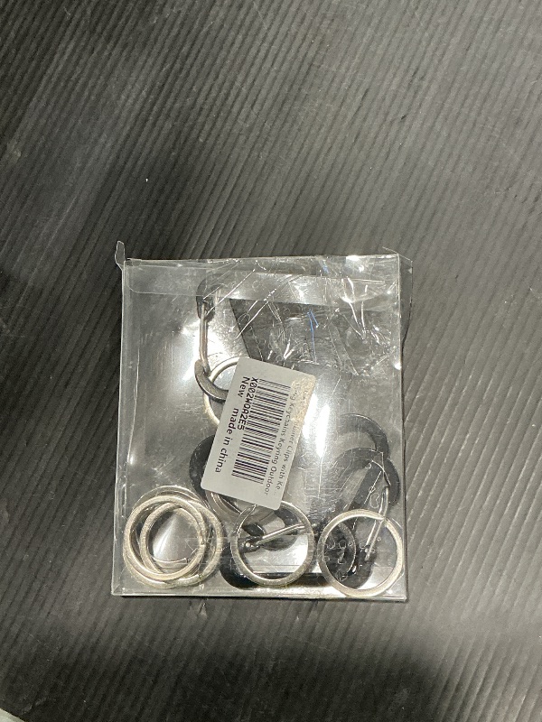 Photo 1 of 10 PCS Mini Carabiner Clips with Key Rings Aluminum D Shape Locking Carabine Keychain for Camping Traveling Hiking Keychains Keyring Outdoor