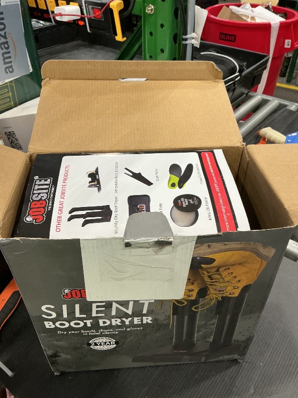 Photo 1 of ***missing hardware*** JobSite Boot Dryer - Silent Shoe Dryer & Warmer For Work Boots, Gloves & Shoes - Fanless Convection Dry - Helps Reduce Odor