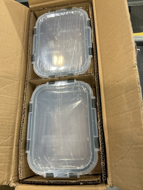 Photo 1 of [8-Pack,30 oz]Glass Meal Prep Containers,Glass Food Storage Containers,Airtight lunch Containers with Lids, Microwave, Oven, Freezer and Dishwasher