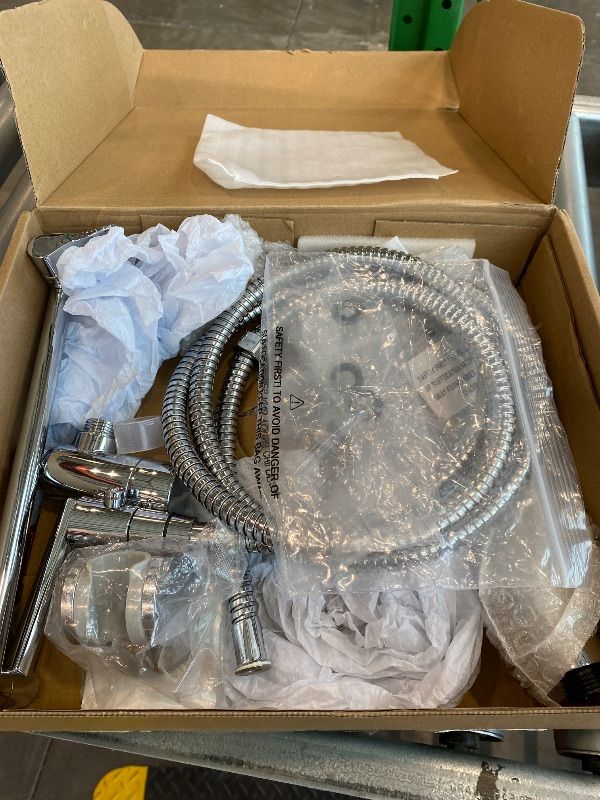 Photo 1 of *MISSING PARTS*
Veken Wide Rain Shower Head with Handheld, High Pressure Rainfall Showerhead Combo with Arm for Bathroom Accessories, Home Decor, Detachable Dual Shower with Multi Modes Handheld Spray, Silver Chrome