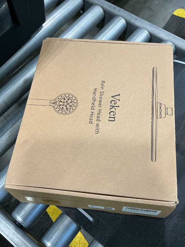 Photo 1 of *MISSING PARTS*
Veken Wide Rain Shower Head with Handheld, High Pressure Rainfall Showerhead Combo with Arm for Bathroom Accessories, Home Decor, Detachable Dual Shower with Multi Modes Handheld Spray, Silver Chrome