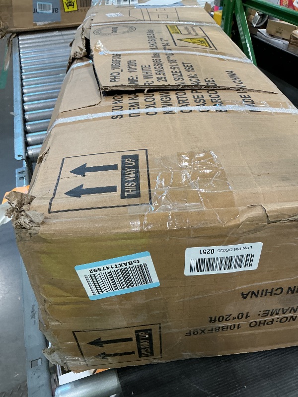 Photo 1 of 10x20 Pop Up Canopy, PeakPursuit Party Tent Outdoor Canopy with 6 Removable Sidewalls,Easy Set-up Commercial Party Tent Waterproof for Wedding,Outdoor Pergola for Backyard (White)