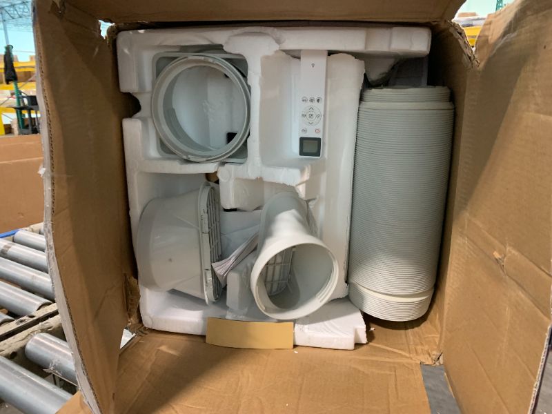 Photo 1 of 14,000 BTU Inverter Portable Air Conditioner Cools Up to 750 Sq. Ft with Dual Hose, 4-in-1 Portable AC Unit with Remote Control & Installation Kits for Large Room, 3 Speed, 24 Timer