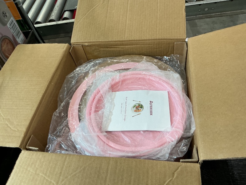 Photo 1 of ***MISSING PIECES*** Astercook 21 Pcs Pots and Pans Non Stick Ceramic Cookware Set, Detachable Handles, RV Kitchen Cooking Set, Oven Safe, Induction Ready, Stackable, Pink