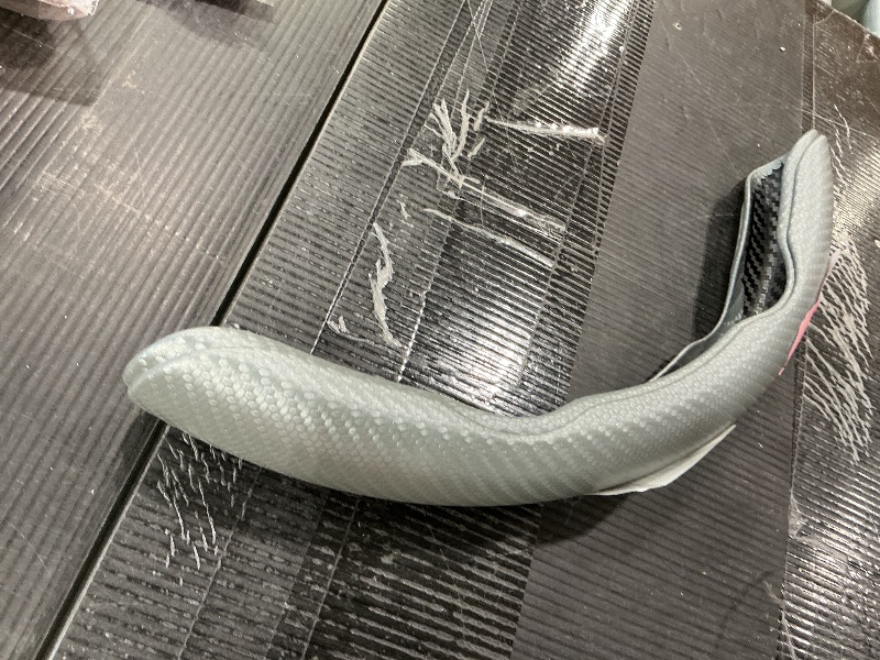 Photo 1 of 2pcs Universal Fit Carbon Fiber Steering Wheel Cover, Anti-Skid Steering Wheel Cover/Segmented Steering Wheel Protector/Car Interior Accessories (Gray)