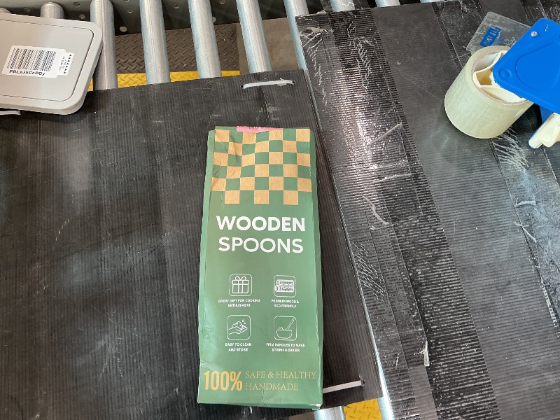 Photo 1 of 2Pcs Wooden Spoons for Cooking, Natural Premium Teak Wood Spoon & Corner Spoon, Good Grip Large Cooking Spoons Spatula, Heat Resistant Wooden Kitchen Cooking Utensils Set for Nonstick Cookware