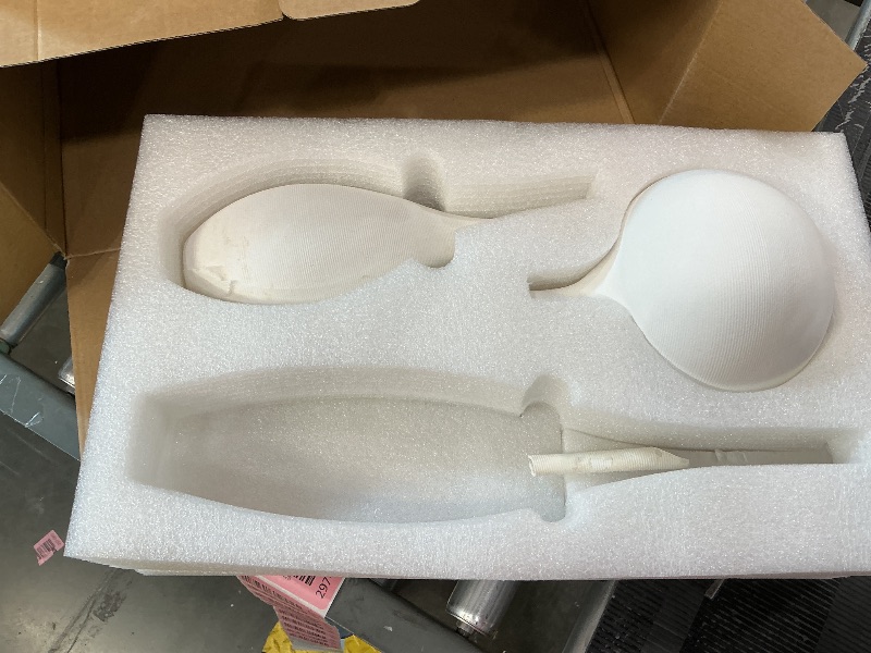 Photo 1 of *Missing part in picture* Relexome White Ceramic Vase Modern Boho Wabi-Sabi Flower Vase Set of 3 Decorative Aesthetic Vases for Centerpieces Pampas Matte Minimalist Vases for Living Room Table Shelf Home Decor Gift