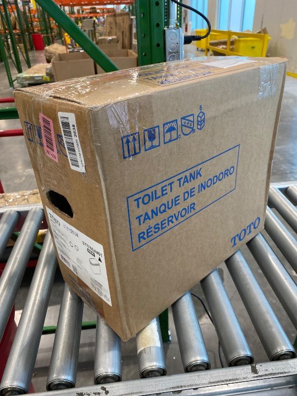 Photo 1 of *PARTIAL SET* TOTO Drake Two-Piece Elongated 1.6 GPF Universal Height TORNADO FLUSH Toilet with CEFIONTECT, Cotton White - CST776CSFG#01