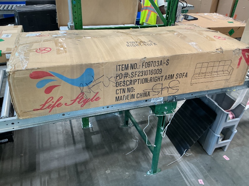 Photo 1 of ***PARTIAL SET*** ***READ CLERK NOTES*** Osparple L Shaped Couch Sectional Couches for Living Room Upholstered Fluffy Fabric 3 Pieces Modular Sectional Sofa with Chaise, Ottoman with Storage for Living Room and Small Apartment, Teal Blue