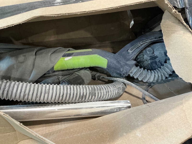 Photo 1 of Drywall Sander with Vacuum Dust Collector, 8-Amp Popcorn Ceiling Removal Tool with 7 Variable Speed 800-1800RPM, Extendable Handle, LED Light,12pcs Sanding Discs, Navy Blue