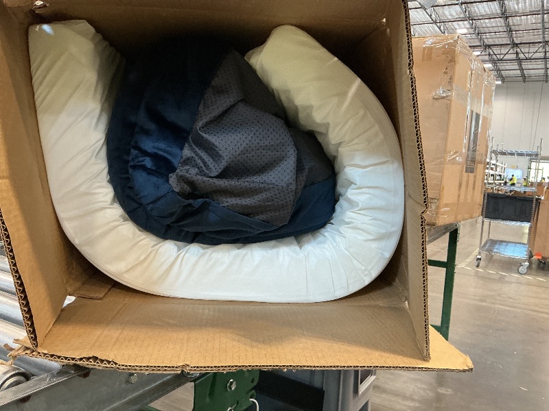 Photo 1 of Bedsure XXL Orthopedic Dog Bed for Extra Large Dogs - Washable Giant Dog Cat Bed Waterproof, Comfort Dogs Couch Sofa with Washable Removable Cover, Pet Bed with Nonskid Bottom, Blue Navy, 52"