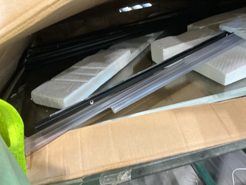 Photo 1 of ACE DECOR 56-60" W x 58" H Frameless Bathtub Sliding Doors, Glass Shower Door for Tub with 5/16" (8mm) Clear SGCC Tempered Glass, Matte Black Finish Shower Doors, Reversible Installation