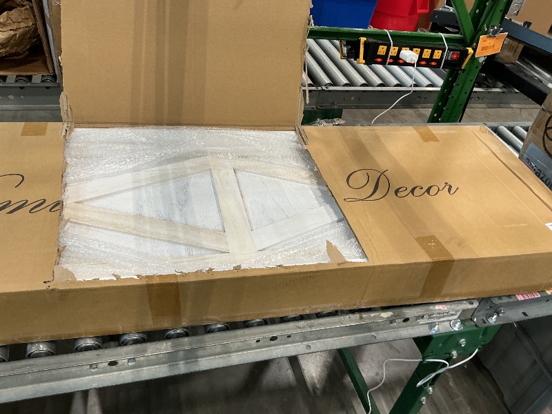 Photo 1 of *WHITE* Premium Home 6-Panel Room Divider – Rustic White Barn Door, X Pattern Folding Privacy Screen, Partition Wall