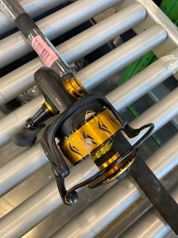 Photo 1 of *Major Damaged - Check clerk notes*
PENN 7' Spinfisher VII Spinning Fishing Rod & 8500 Reel Combo, 20-40lb Line Rating, Heavy Power, IPX5 Sealing, CNC Gear Technology with Brass Main Gear