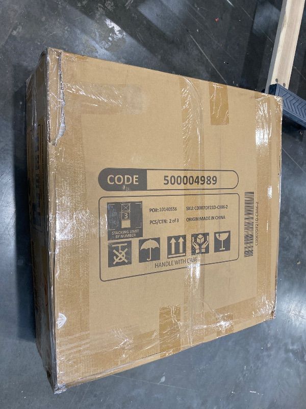 Photo 1 of **PARTIAL SET***Phoenix Home Large Power Lift Recliner Chair with Massage and Heat for Elderly, Side Pocket and USB Port, Dark Gray **BOX 1/3**
**ONLY BACK REST***