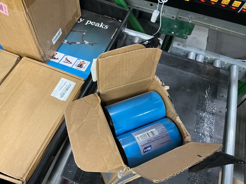 Photo 1 of (10 Rolls) 4.33'' x 984' Premium Resin Enhanced Wax Ribbon, 110mm x 300m Black Thermal Transfer Ribbon, Barcode Thermal Label Printer Ribbon, CSO-Ink Outside, 1'' Core for Zebra, TSC, GoDex, Citizen