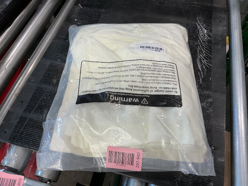 Photo 1 of 10 ft x 8 ft Wrinkle Free Ivory Backdrop Curtain for Wedding Parties, Polyester Ivory Photo Backdrop Drapes 2 Panels 5x8ft for Baby Shower Photoshoot Engagement Birthday Party Photography Background