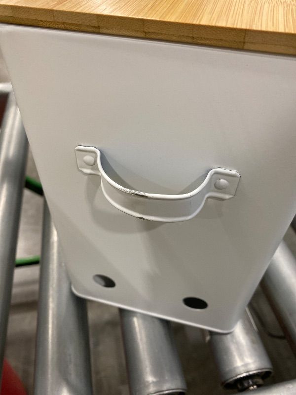 Photo 1 of *Minor Damaged*
WUWEOT 3 Pack Vegetable Storage Tins, Metal Onion Garlic Potato Jars Set, Kitchen Canisters Vegetable Keeper Containers with Aerating Holes and Wooden Lid