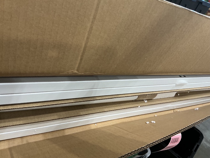 Photo 1 of *PARTIAL SET*
Full XL Over Queen Metal Bunk Bed with Trundle Heavy Duty Beds Frame Convertible Bunkbed with Safety Guard Rails, White