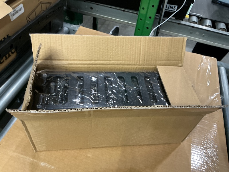 Photo 1 of 2 Pieces Cable Management Box|Cord Organizer Box| Hide and Conceal Power Strips and Electrical Cords from TVs, Computers, and Desks (Black 2PCS)