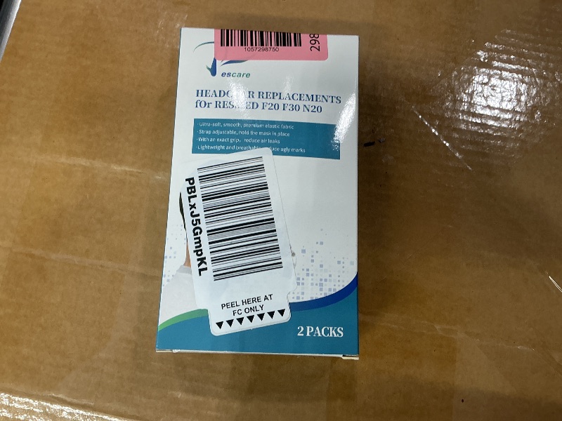 Photo 1 of 2 Packs F20 Replacement Headgear Compatible with F20 Full-face Mask, Include 4 Magnetic Clips+4 Headgear Straps (Small)