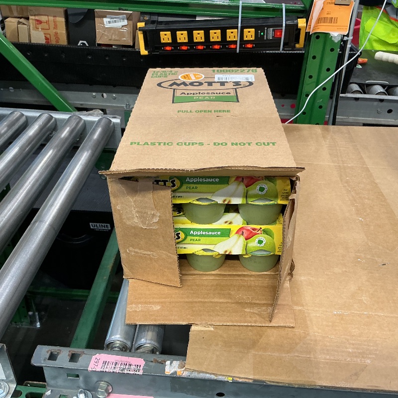 Photo 1 of *Best By OCT 28, 2025* Mott's Pear Applesauce, 4 Oz Cups, 72 Count (12 Packs Of 6), No Artificial Flavors, Good Source Of Vitamin C, Nutritious Option For The Whole Family