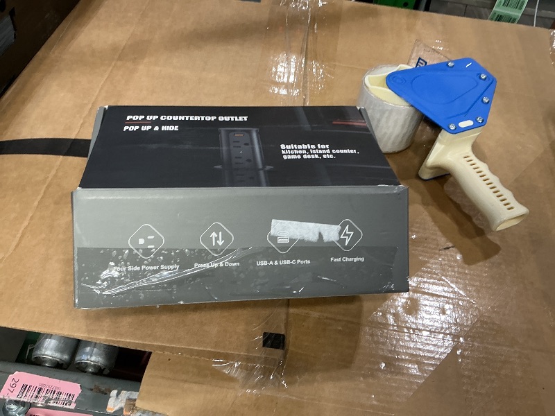 Photo 1 of 2.5 inch Hole Pop up Outlet for Countertop,20W USB C,4 USB Ports,4 Outlets 15Amp Tamper Resistant Receptacle Flush Mount,Space Saver Recessed Outlet,1875W,ETL Listed