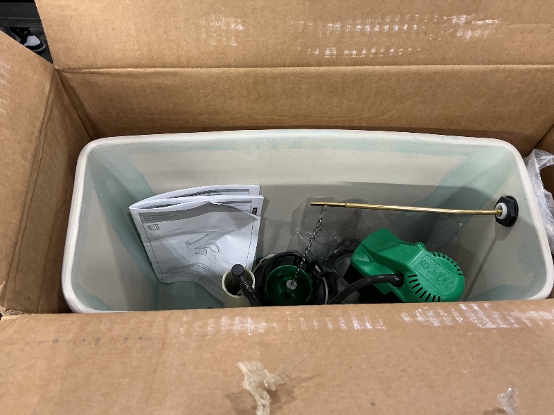 Photo 1 of *Only the tank* TOTO Drake Two-Piece Elongated 1.6 GPF Universal Height TORNADO FLUSH Toilet with CEFIONTECT, Cotton White - CST776CSFG#01