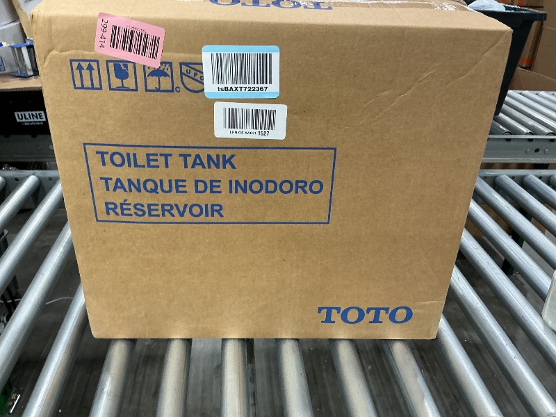 Photo 1 of *Only the tank* TOTO Drake Two-Piece Elongated 1.6 GPF Universal Height TORNADO FLUSH Toilet with CEFIONTECT, Cotton White - CST776CSFG#01