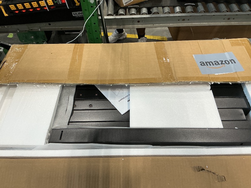 Photo 1 of Tribesigns 70.8”Executive Desk, Large Office Computer Desk with Thicken Frame, Modern Simple Workstation Business Furniture for Home Office, Rustic Brown/Black