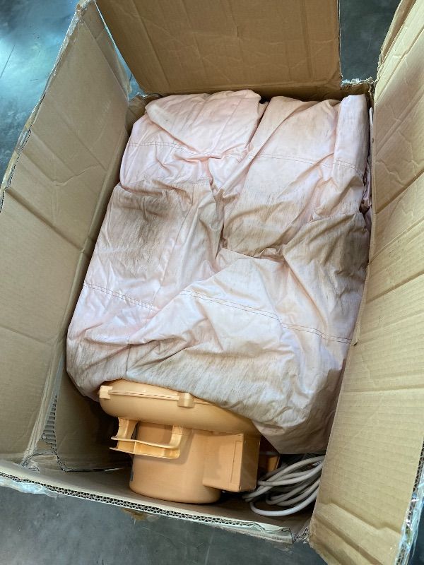 Photo 1 of *Major Damaged*
Bounceland Party Castle DayDreamer Cotton Candy Bounce House, 16.4 ft L x 13.1 ft W x 9.3 ft H, Basketball Hoop, UL Blower included, Trendy Pastel Color, Fun Slide & Bounce Area, Castle Theme for Kids