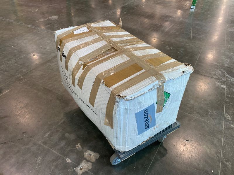 Photo 1 of *Major Damaged*
Bounceland Party Castle DayDreamer Cotton Candy Bounce House, 16.4 ft L x 13.1 ft W x 9.3 ft H, Basketball Hoop, UL Blower included, Trendy Pastel Color, Fun Slide & Bounce Area, Castle Theme for Kids