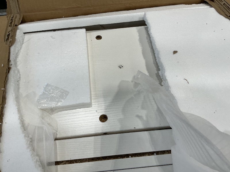 Photo 1 of *Minor Damaged*
YITAHOME Kitchen Island Tilt-Out Trash Cabinet - Rolling Cart with Storage Shelves/Drawers, Fits 13 Gallon Bin, Oak & White