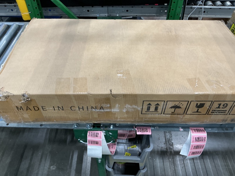 Photo 1 of *Minor Damaged*
YITAHOME Kitchen Island Tilt-Out Trash Cabinet - Rolling Cart with Storage Shelves/Drawers, Fits 13 Gallon Bin, Oak & White