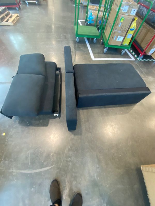 Photo 1 of ***PARTIAL SET*** ***READ CLERK NOTES*** NicBex Convertible Sleeper Sofa Bed L Shaped Modular Sectional Couch with Reversible Storage Chaise Lounge, Short Flannel Upholstery Pull Out Sofá Corner Sofa&Couch for Living Room Apartment Office
