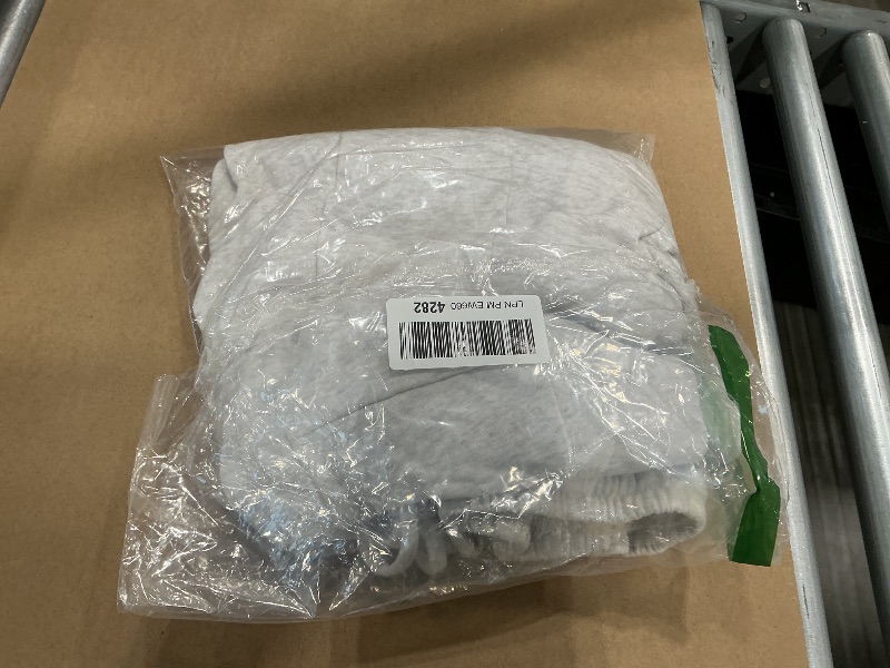 Photo 1 of *Minor Damage*
HeSaYep Women's Barrel Leg Sweatpants Drawstring Wide Leg Lounge Pants Baggy Casual Cotton Sweat Pants with Pockets,White Grey Medium