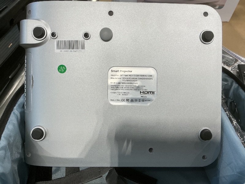 Photo 1 of [Auto Focus/Netflix-Certified/Dolby Audio]Smart Projector with WiFi and Bluetooth, DBPOWER Projector Built-in Apps, Native 1080P, Auto 6D Keystone, Upgraded Fan Cooling for Outdoor Movie Home Theater