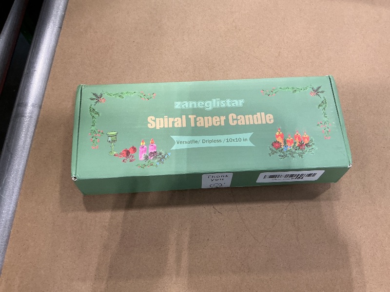 Photo 1 of 10 Inch White and Pink Spiral Taper Candle Set, 10 Pack Unscented Dripless Candlesticks for Dinner Baby Shower Party Brithday Wedding and Home Decoration