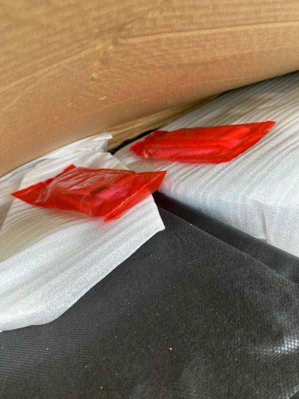 Photo 1 of *Minor Damaged - Check clerk notes*
Feromin Corporation Mahogany Ladder Back Restaurant Chair with Black Vinyl Cushion