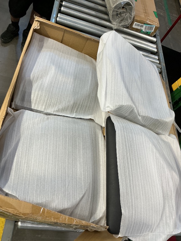 Photo 1 of *Minor Damaged - Check clerk notes*
Feromin Corporation Mahogany Ladder Back Restaurant Chair with Black Vinyl Cushion