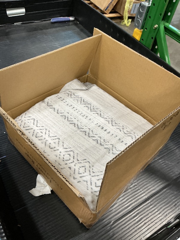 Photo 1 of **USED**
Nakagishi Area Rug Living Room Rugs: 4x6 Soft Machine Washable Boho Neutral Farmhouse Stain Resistant Moroccan Indoor Floor Carpet for Bedroom Nursery Kids Entryway Kitchen Entry Bedside Home- Gray