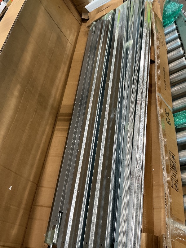 Photo 1 of 12' x 10' XL Outdoor Storage Shed, Sturdy Metal Building w/Windows & Lockable Doors for Garden, Backyard, Poolside and Lawn, Grey+White