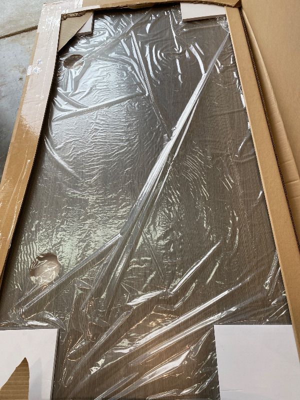 Photo 1 of *Partial Set* Progressive Desk Stand Up Height Adjustable Standing Desk - L Shaped 83" x 55" Table - Gray Oak, Black Frame