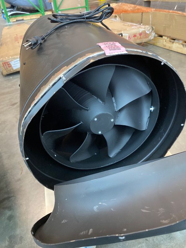 Photo 1 of *Major Damaged* 16" In Inline Duct Fan Exhaust Fan Ventilators For Grow Tent Hydroponics 2450CFM