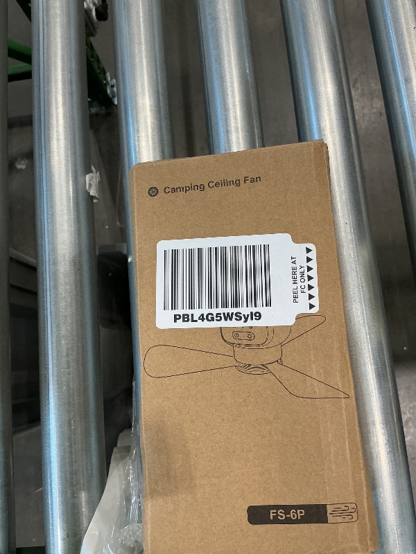 Photo 1 of *MISSING PARTS* xeamun 18 Inch Canopy Fan,12000mAh Portable Outdoor Ceiling Fan with Light with Remote Control and Hanging Hook, Easy Operation Battery Powered Fan Light for Gazebo, Tent, Patio, Camping