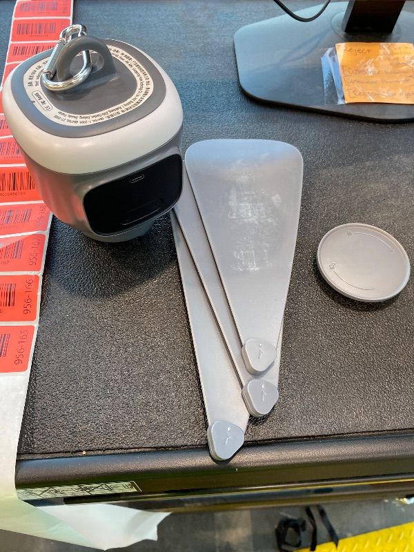 Photo 1 of *MISSING PARTS* xeamun 18 Inch Canopy Fan,12000mAh Portable Outdoor Ceiling Fan with Light with Remote Control and Hanging Hook, Easy Operation Battery Powered Fan Light for Gazebo, Tent, Patio, Camping