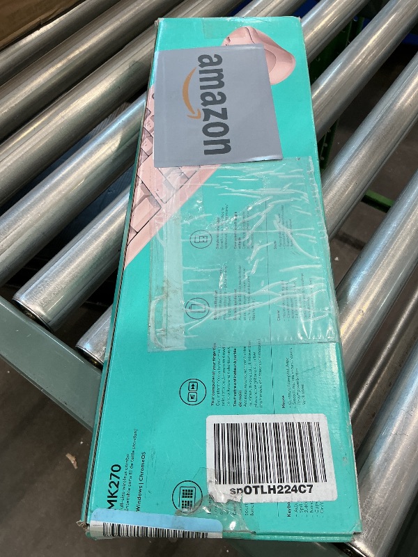 Photo 1 of * Missing mouse*Logitech MK270 Wireless Keyboard and Mouse Combo for Windows, 2.4 GHz, 8 Multimedia Keys, PC, Laptop, Wireless Keyboard Compact Mouse Combo - Rose