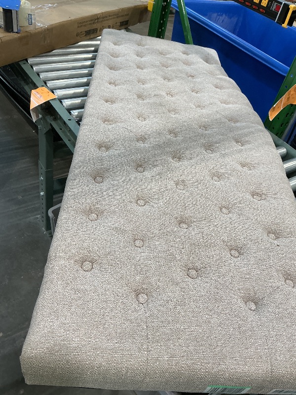 Photo 1 of 24KF Upholstered Tufted Button Linen Fabric Headboard,Comfortable Fashional Headboard Queen/Full Size,Linen