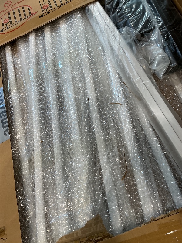 Photo 1 of 71 inch Extra Tall Gates for Cats, Adjustable 29.92" and 43" Wide Baby Gate, Pressure Mounted Full Door Pet Gate for Doorway, Stairs,House(White, 71 Inch)