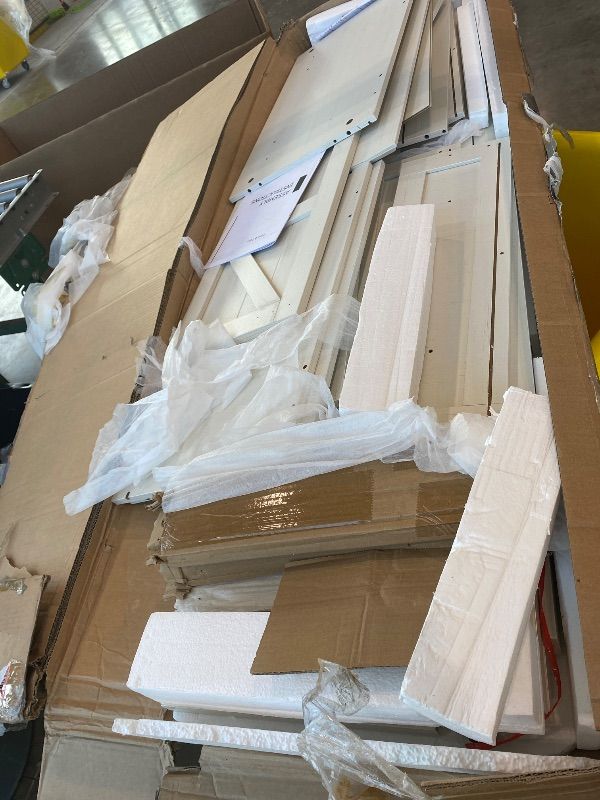 Photo 1 of **USED & Untested**YITAHOME Farmhouse Kitchen Pantry Cabinet, 64.5" Tall Storage Cabinet with 2 Drawers & Adjustable Shelves, Ideal for Kitchen, Living Room, or Entryway, White